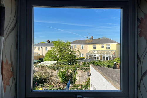 Clear window after professional double glazing installation by Pane Relief, Bristol