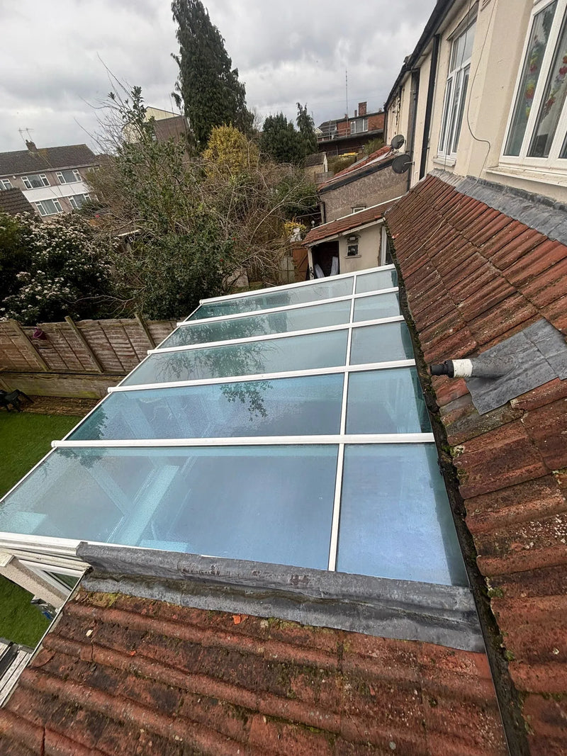 Conservatory roof after failed seal repair and resealing in Fishponds Bristol
