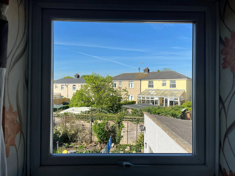 Clear window after professional double glazing installation by Pane Relief, Bristol