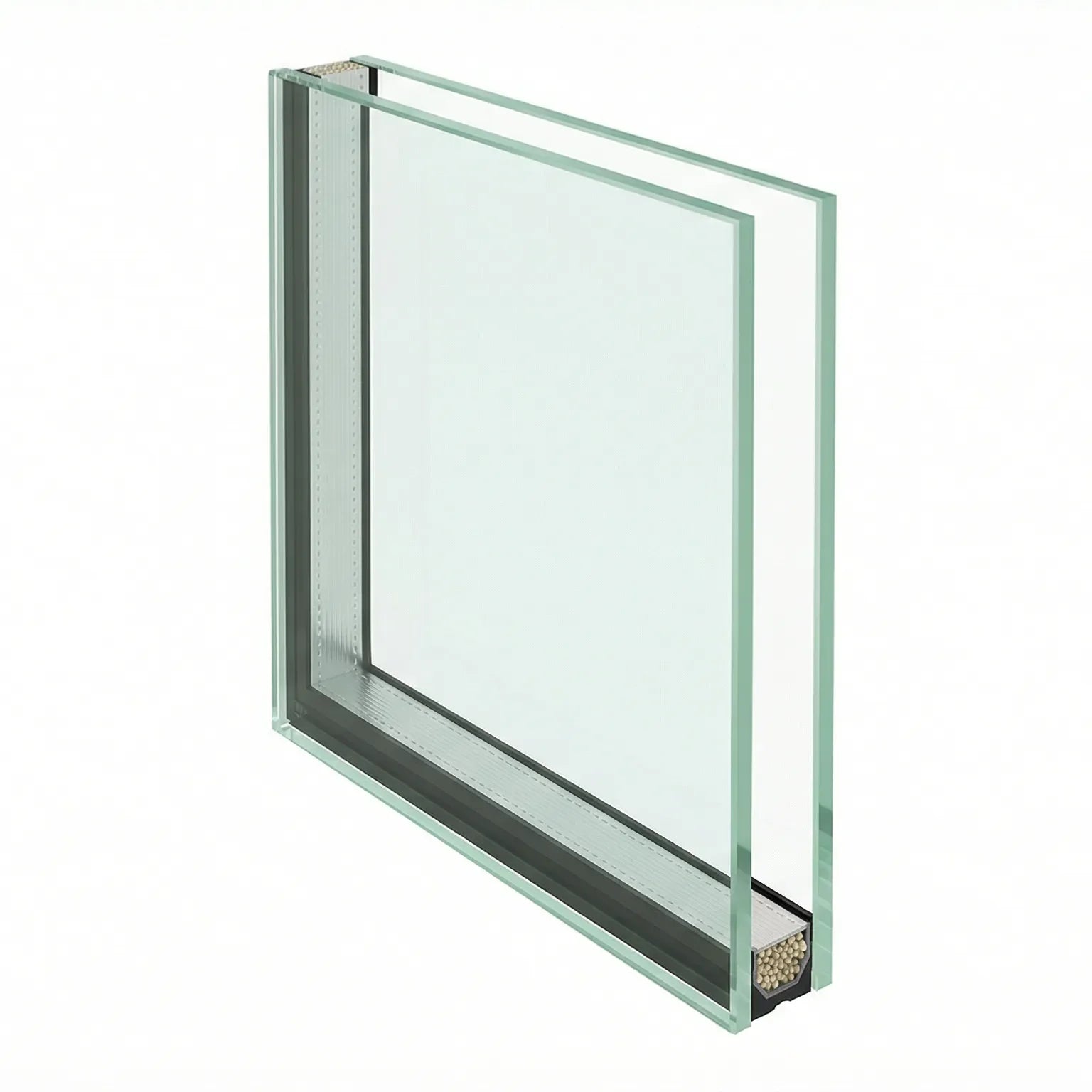 Cutaway diagram showing 11.5mm ultra-slim conservation double-glazed sealed unit — 3-5.5-3 build with krypton fill and Low-E coating for Grade I and Grade II* listed-building consents