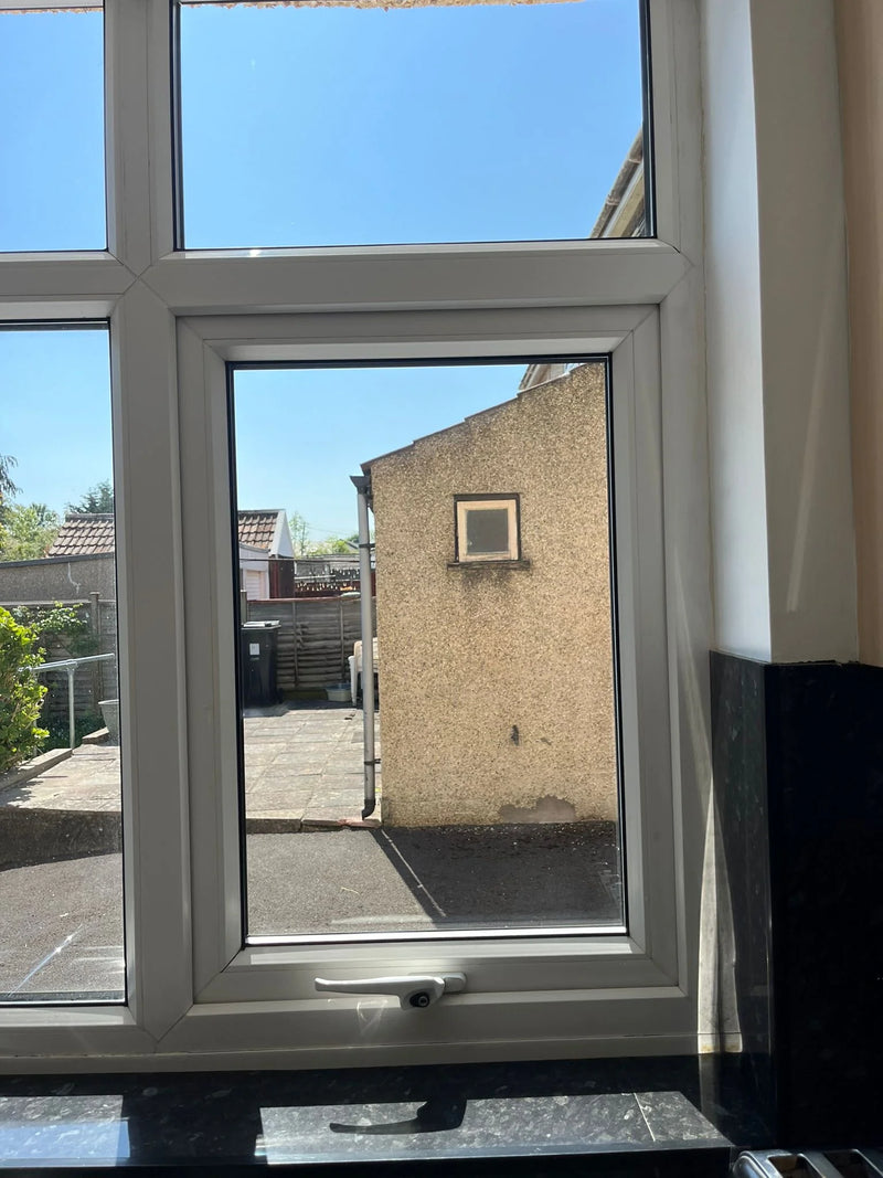 Previously misty kitchen window now repaired with clear glass in Bristol
